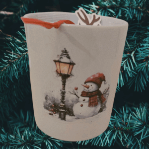 Christmas mug with snow men