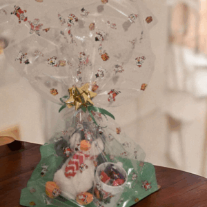 Christmas hamper with penguin